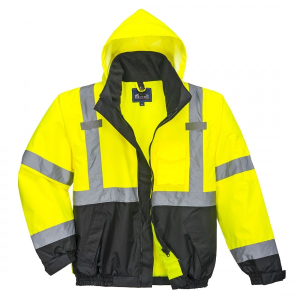 Premium Warnschutz 3-in-1-Pilotjacke