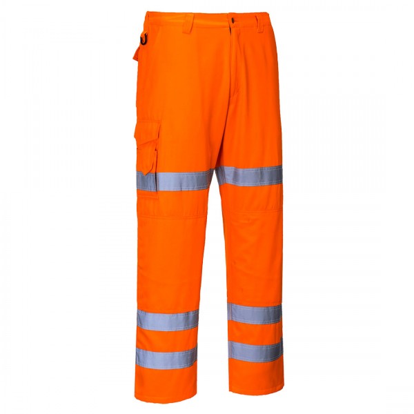 Warnschutzbundhose Combat mit 3 Reflexstreifen