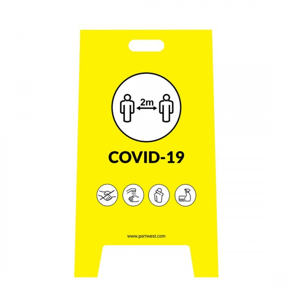 Covid Warnschild