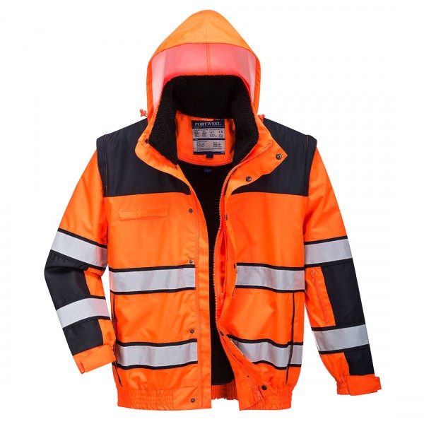 Klassische Warnschutz-Pilotjacke