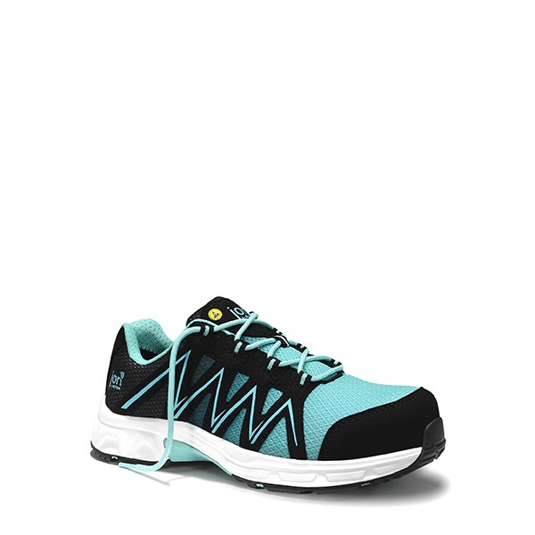 Sicherheitshalbschuh jo_SPEEDY black-aqua Low ESD S1P